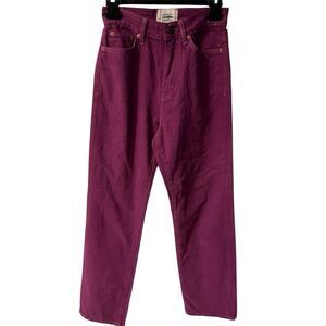 BDG Jeans Womens Sz 25 Purple Cowboy High Rise Mom Vintage Y2K Hipster Skater